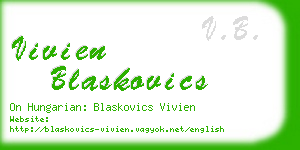 vivien blaskovics business card